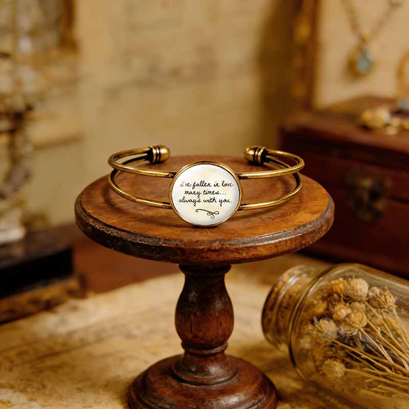 Women's Antique Cyan Double-Layer Adjustable Bracelet, Gift-Ready